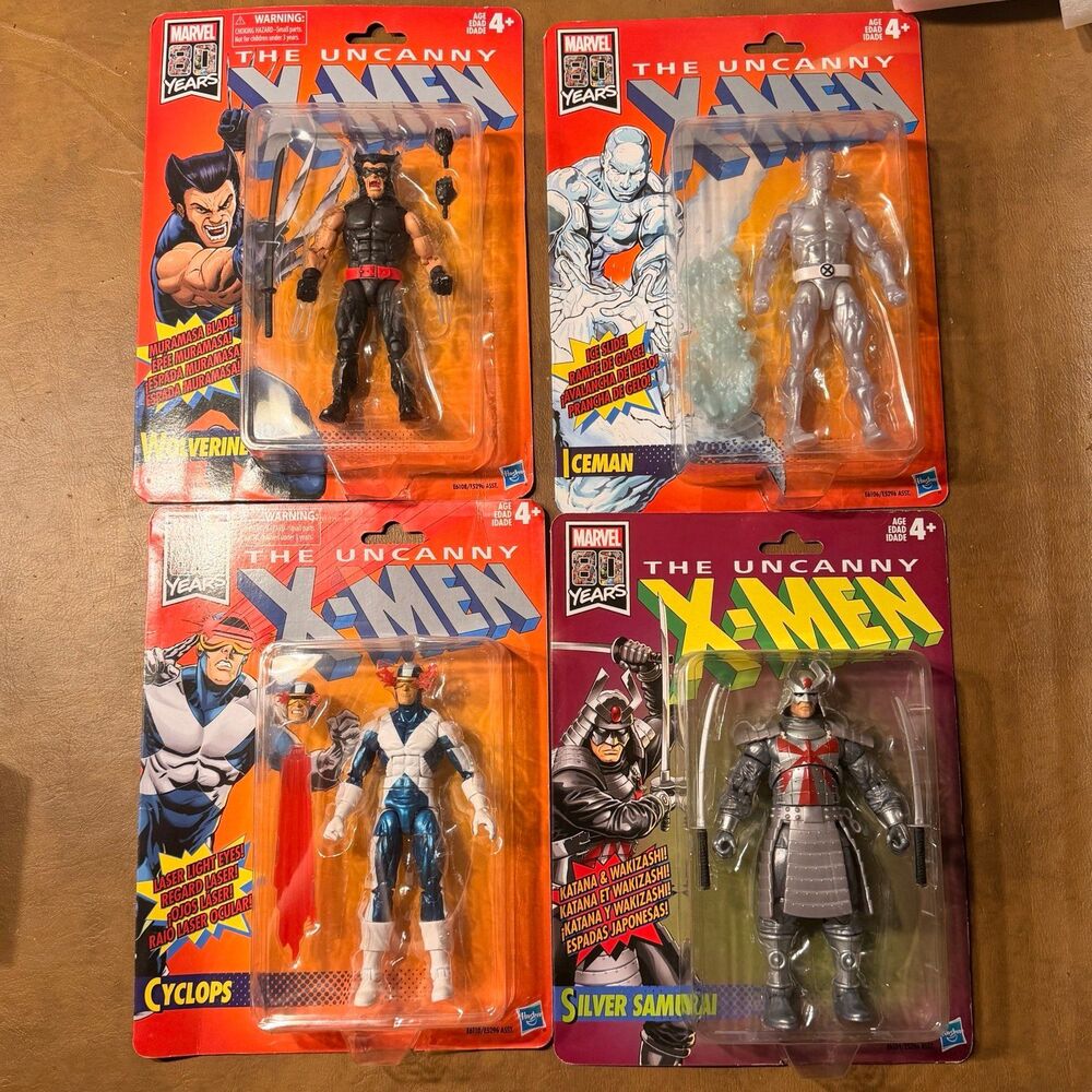 Marvel Legends 80th Anniversary Uncanny X-Men Lot of 4 Resealed